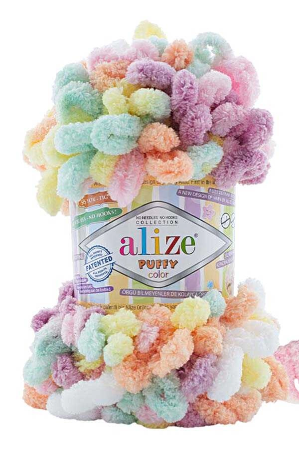 Alize Puffy Color Bebek Battaniyesi Yapımı