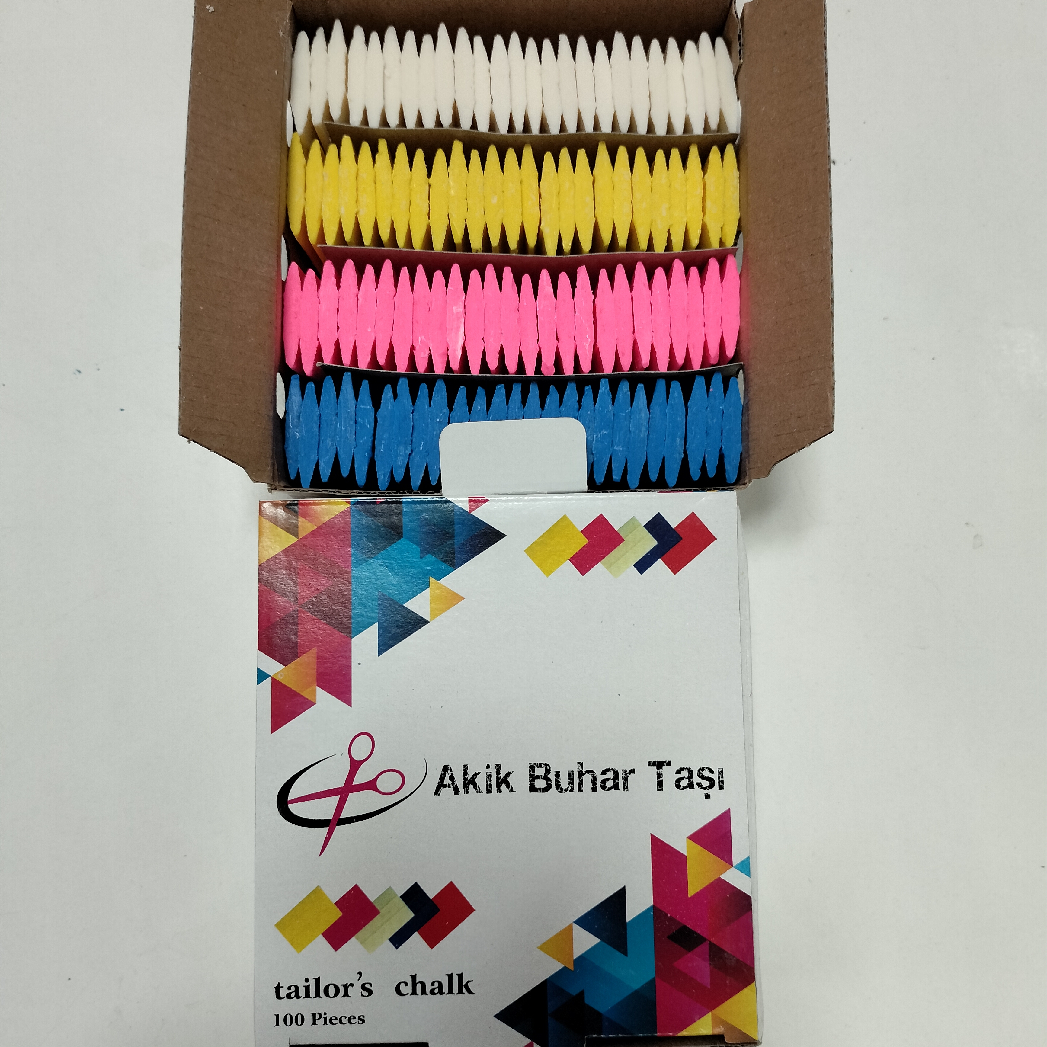 Sabun Çizgi Taşı Renkli 100 Adet