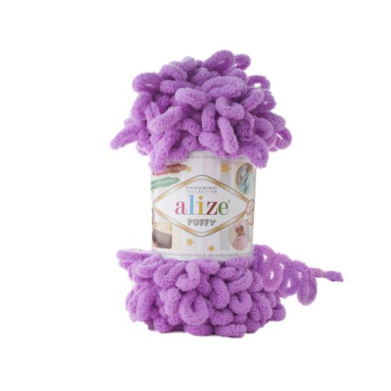 Alize Puffy El Örgü İpi RENK Orkide - Renk Kodu 378 