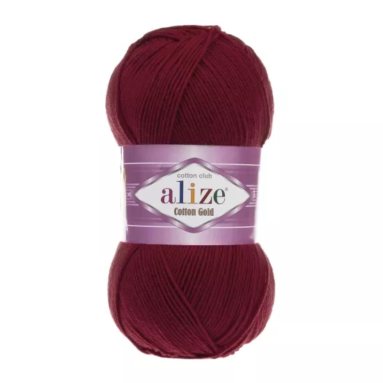 Alize Cotton Gold Frenk Üzümü No: 390 | Mürdüm Örgü İpi