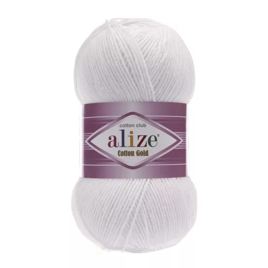 Alize Cotton Gold Beyaz No: 55 | %55 Pamuklu Örgü İpi