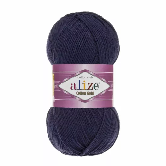 Alize Cotton Gold Lacivert No: 58 | %55 Pamuklu Örgü İpi