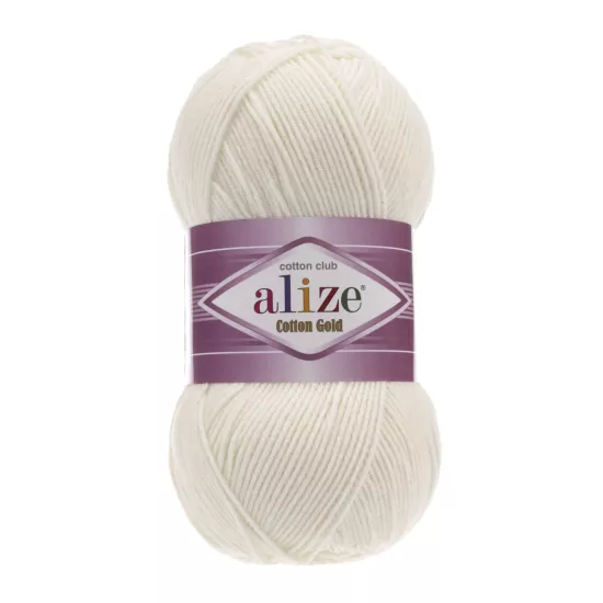 Alize Cotton Gold Açık Krem No: 62 | %55 Pamuklu Örgü İpi