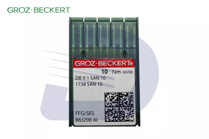 Groz-Beckert DB X 1 (SAN 10) 08 İnce Dip Düz Makine İğnesi