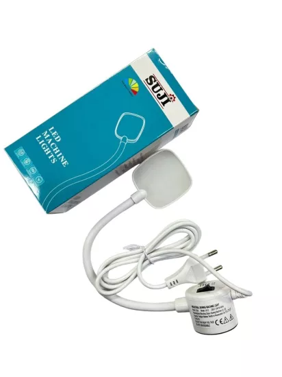 Dikiş Makinesi Led Lamba Kare Model Fişli