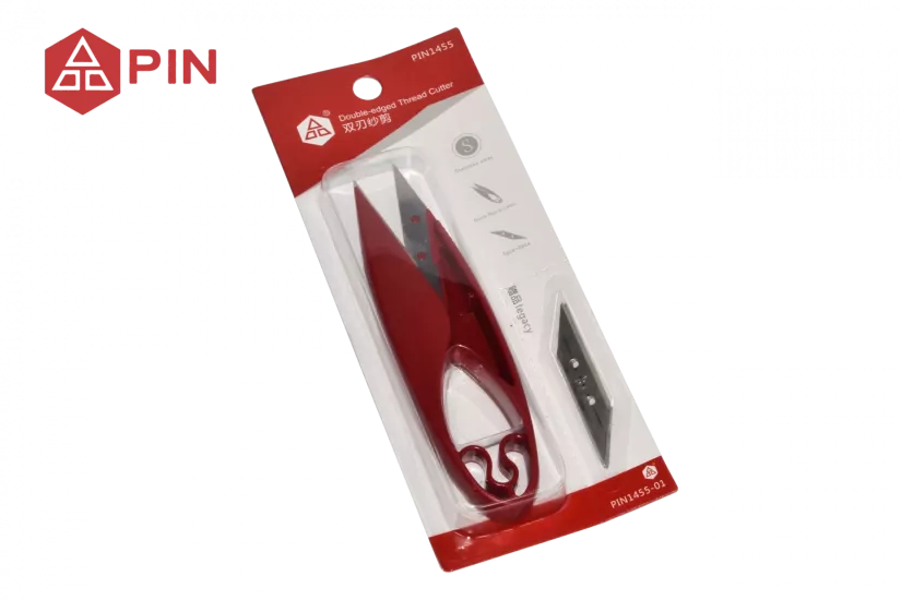 Yedek bıçaklı İplik temizleme makası