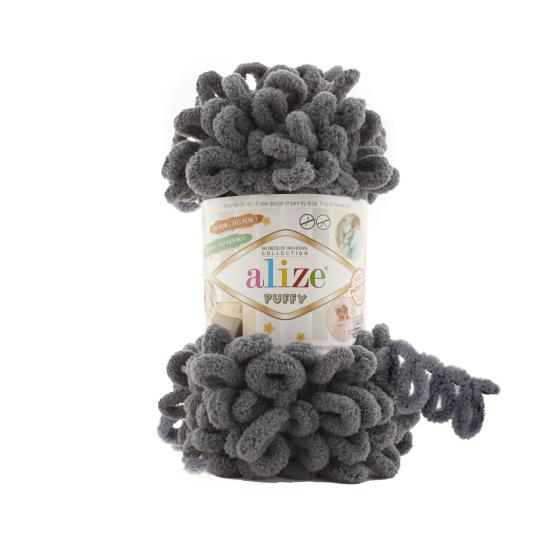 Alize Puffy Füme Gri 53 - En Uygun Fiyatla İğneden İpliğe