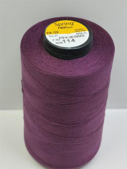 120 NO Polyester Dikiş İpliği Spring 5.000 Metre 114