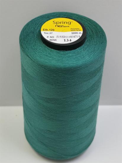 120 NO Polyester Dikiş İpliği Spring 5.000 Metre 134
