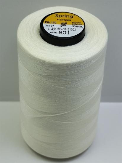 120 NO Polyester Dikiş İpliği Spring 5.000 Metre 801