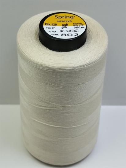 120 NO Polyester Dikiş İpliği Spring 5.000 Metre 802