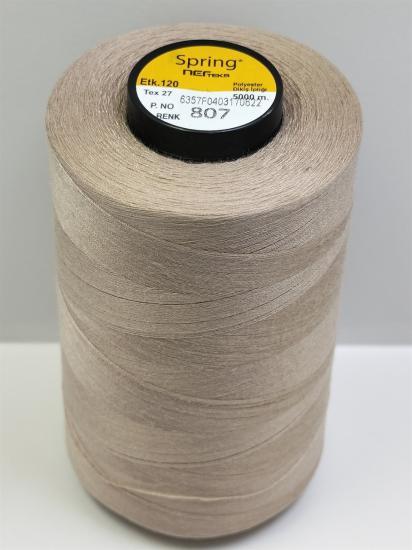 120 NO Polyester Dikiş İpliği Spring 5.000 Metre 807