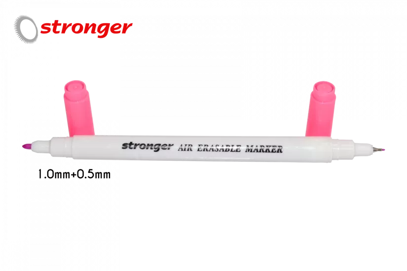 Çift Başlı Pembe Hava İle Uçan Kalem 0,5mm+ 1.0mm