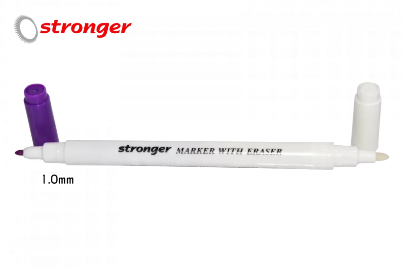 Çift Başlı Hava İle Uçan Mor ve Silgili Kalem 1.0m