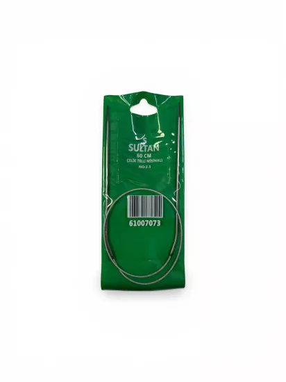 Sultan 2.5 MM 60 CM Çelik Telli Misinalı Şiş