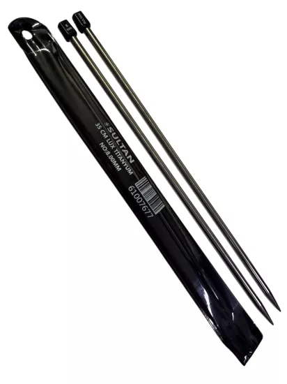 Sultan 8.00mm 35 Cm Çelik Titanyum Şiş