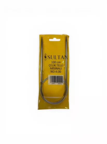 Sultan 4.0 MM 100 CM Çelik Telli Misinalı Şiş