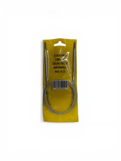 Sultan 4.5 MM 100 CM Çelik Telli Misinalı Şiş