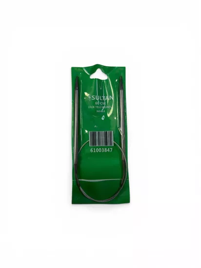 Sultan 6.0 MM 60 CM Çelik Telli Misinalı Şiş