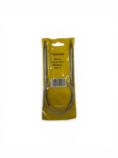 Sultan 7.0 MM 100 CM Çelik Telli Misinalı Şiş