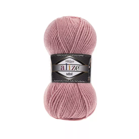 Alize Superlana Midi 161 Pudra - %25 Yünlü El Örgü İpi