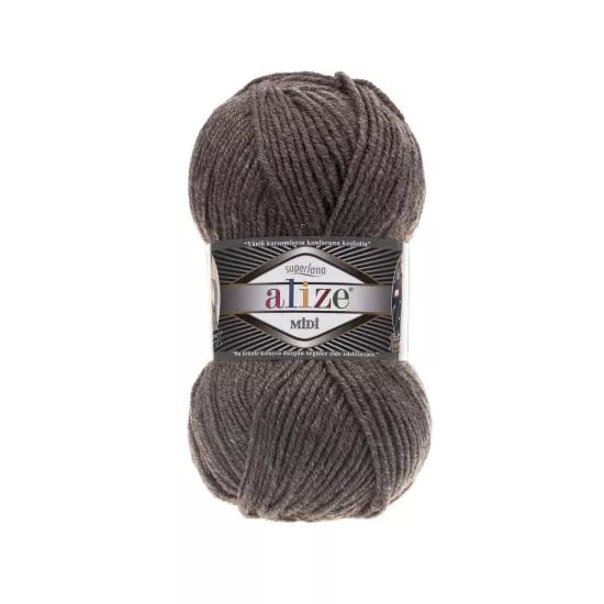 Alize Superlana Midi 240 Sütlü Kahve Melanj - %25 Yünlü İp