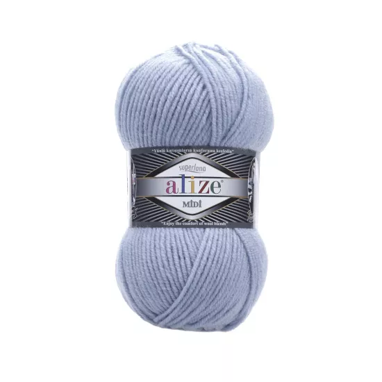 Alize Superlana Midi 480 Açık Mavi - %25 Yünlü İp