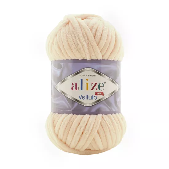 Alize Velluto Bal Köpüğü 310 - Krem Karamel Kadife İp Alize Velluto Bal Köpüğü 310 - Krem Karamel Kadife İp