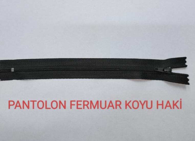 Koyu Haki Pantolon Fermuarı
