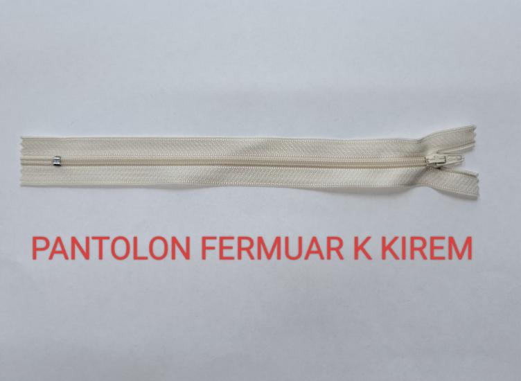 Koyu Krem Pantolon Fermuarı