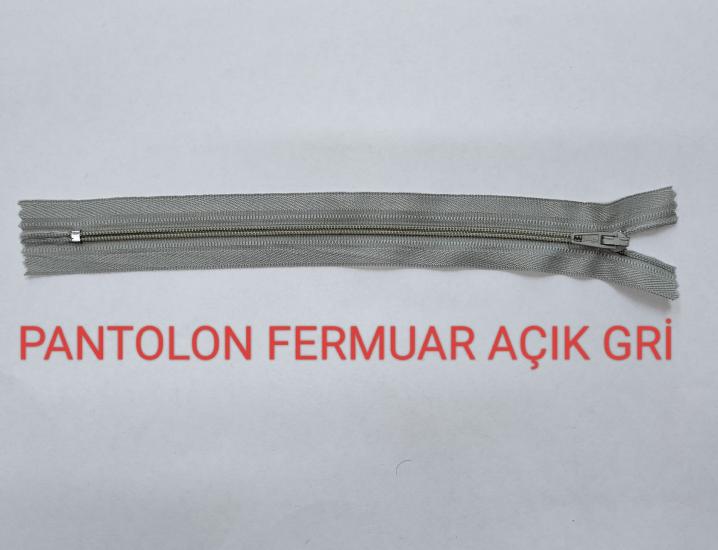Açık Gri Pantolon Fermuarı