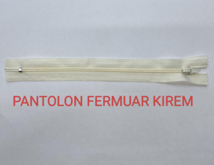 Krem Pantolon Fermuarı