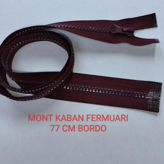 Bordo Mont Kaban Fermuarı 77 cm