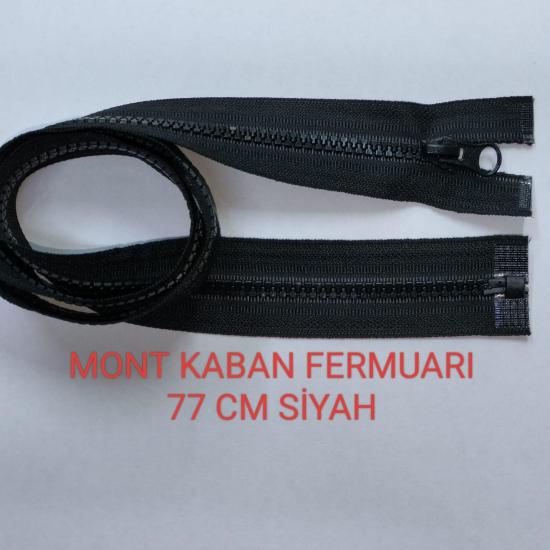 Siyah Mont Kaban Fermuarı 77 cm