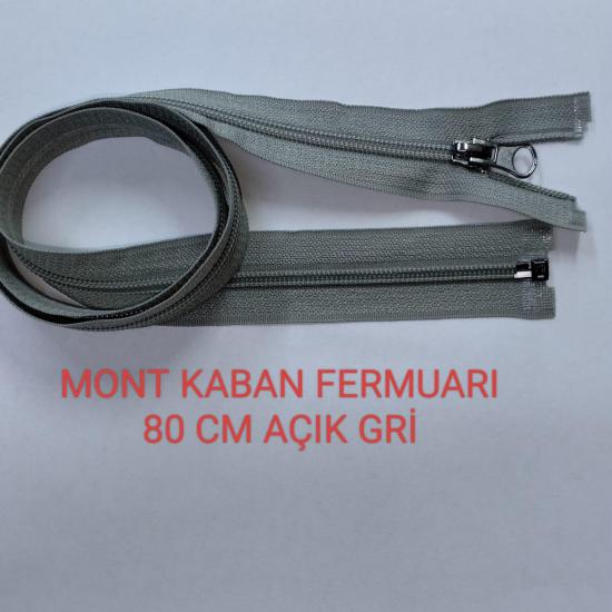 Açık Gri Mont Kaban Fermuarı 80 cm