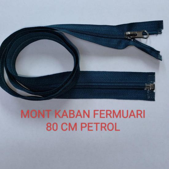 Petrol Mont Kaban Fermuarı 80 cm