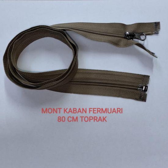 Toprak Mont Kaban Fermuarı 80 cm