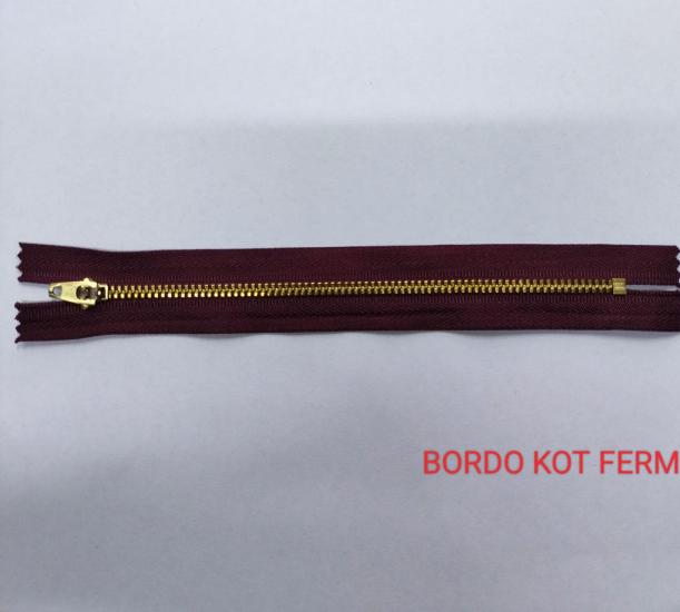 Bordo Kot Fermuarı