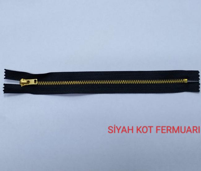 Siyah Kot Fermuarı