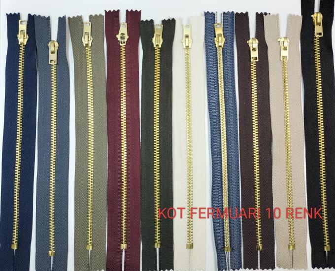 Karışık 10 Renk Kot Fermuarı