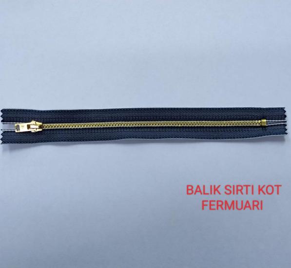 Balık Sırtı Kot Fermuarı