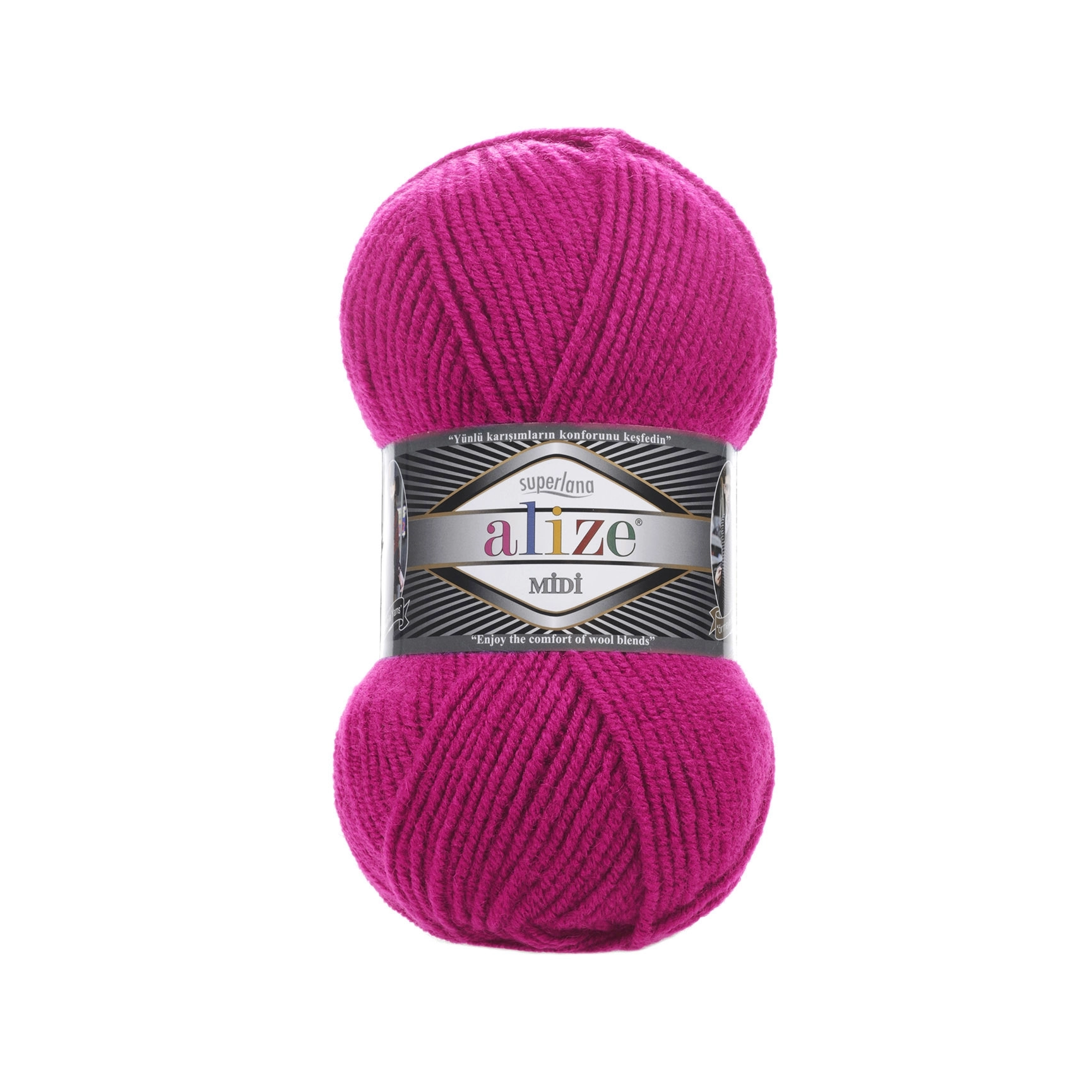 Alize%20Superlana%20Midi%20149%20Fuşya%20El%20Örgü%20İpi