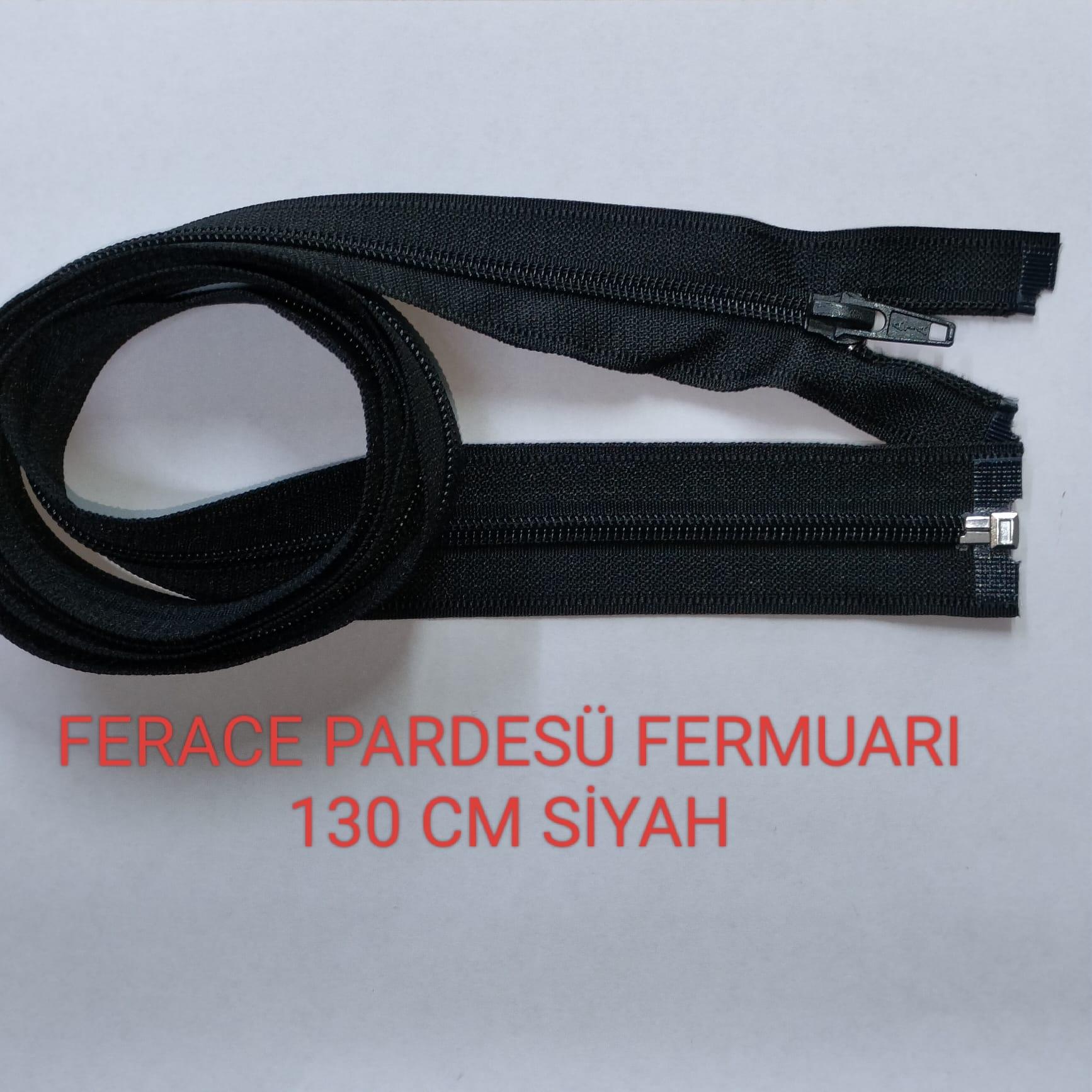 Siyah%20Ferace%20Pardesü%20Fermuarı%20130%20cm